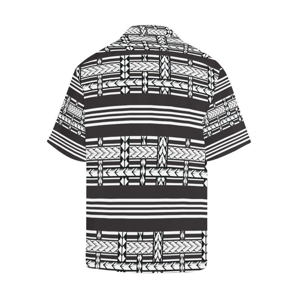 Samoan Tattoo Print Design LKS304 Men's Hawaiian Shirt