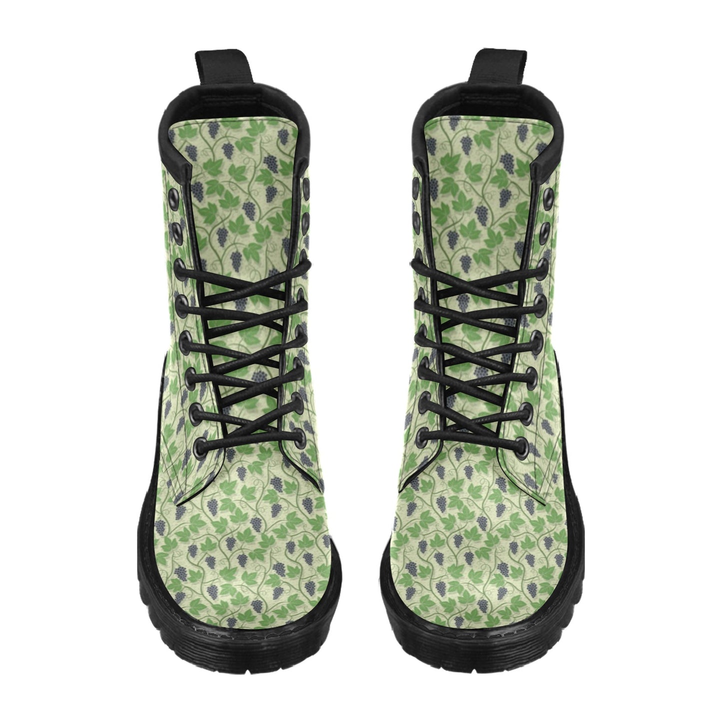 Wine Grape Thmed Print Women's Boots