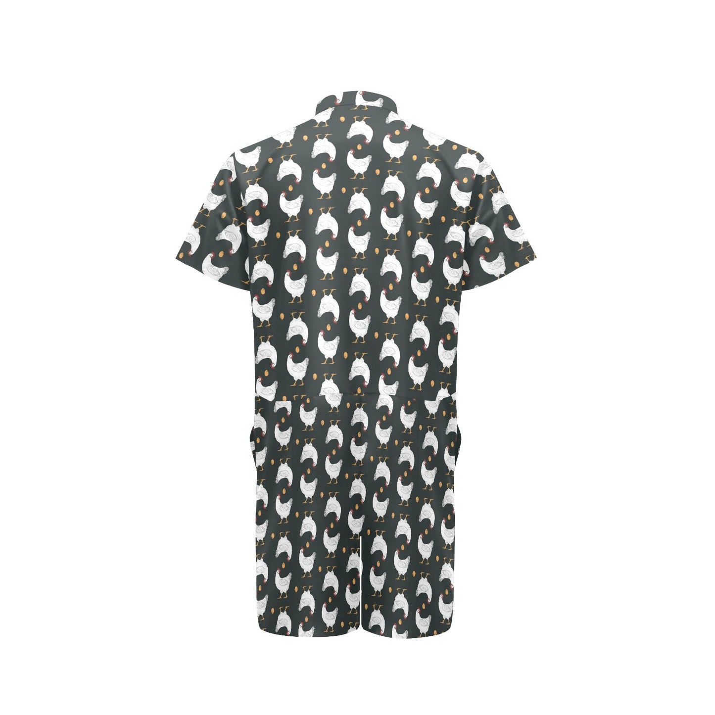 Chicken Pattern Print Design 06 Men's Romper