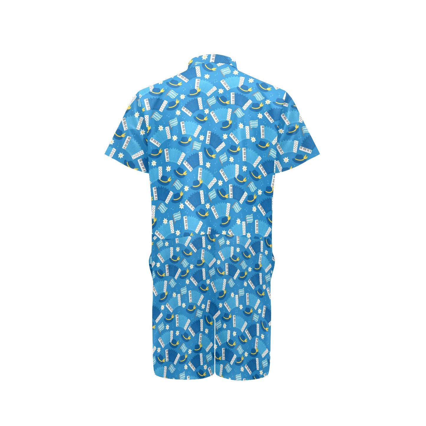 Accordion Print Design LKS401 Men's Romper