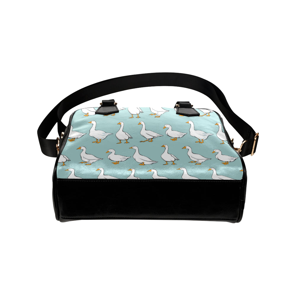 Goose Pattern Print Design 02 Shoulder Handbag
