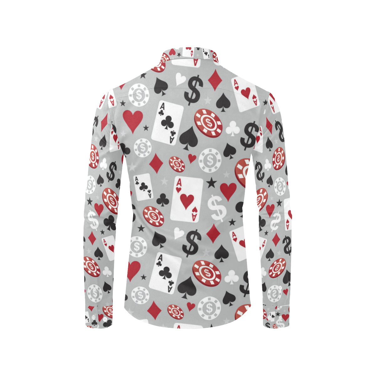 Casino Pattern Print Design 01 Men's Long Sleeve Shirt