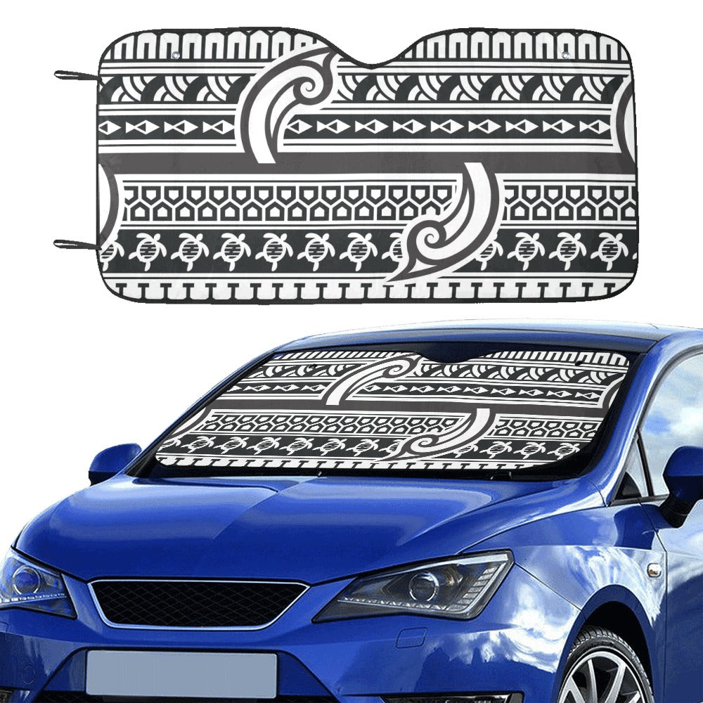 Samoan Style Print Design LKS305 Car front Windshield Sun Shade