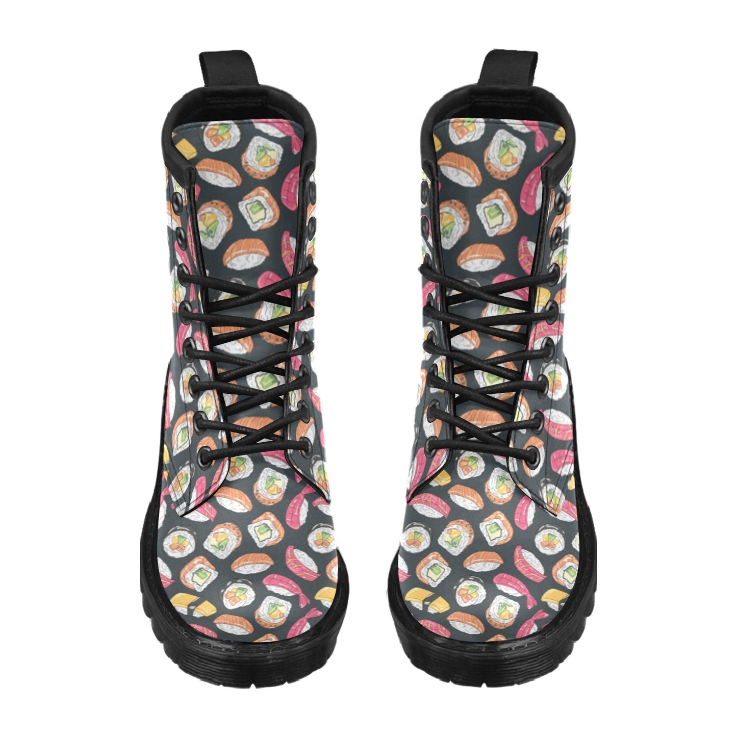 Sushi Print Design LKS306 Women's Boots