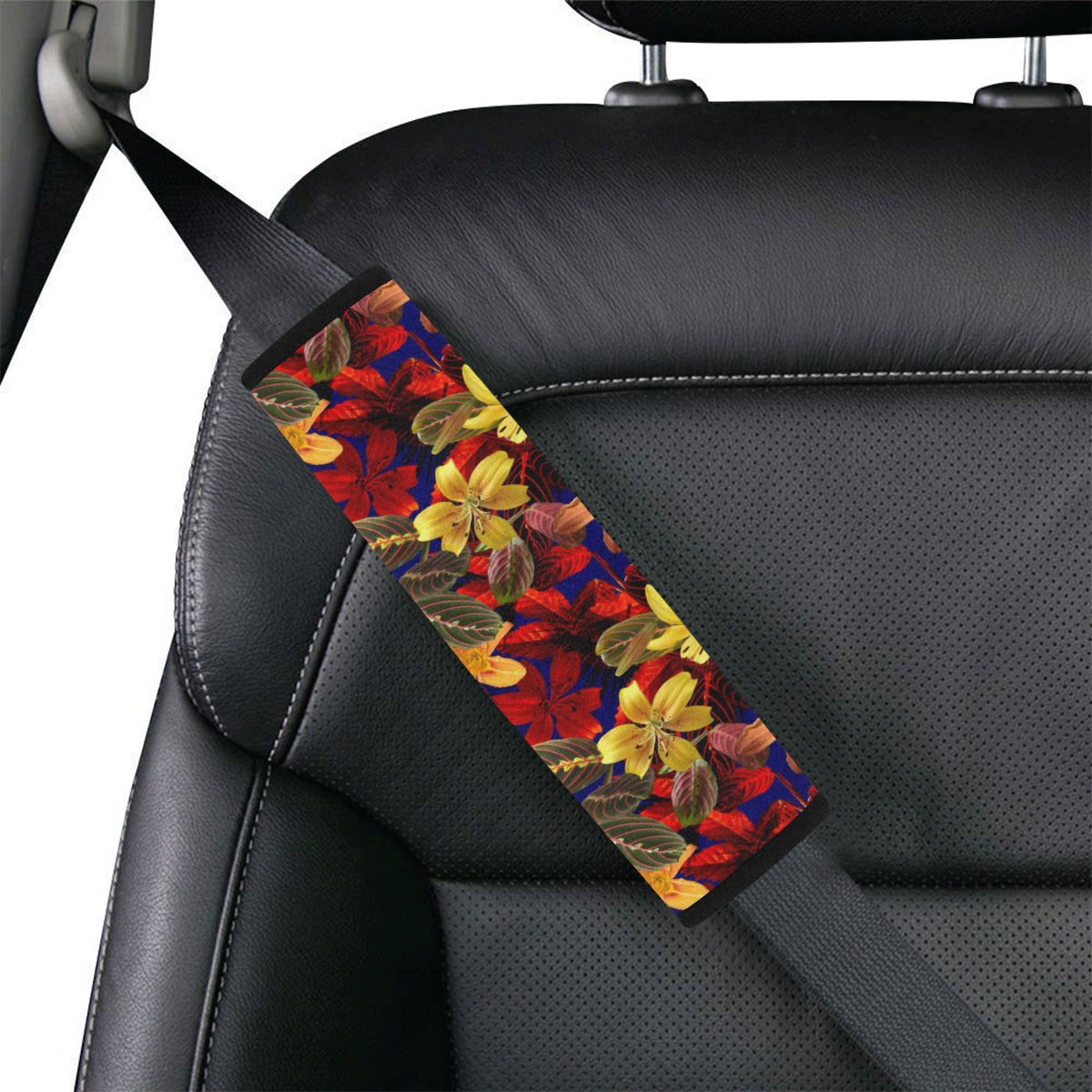 Lily Pattern Print Design LY014 Car Seat Belt Cover