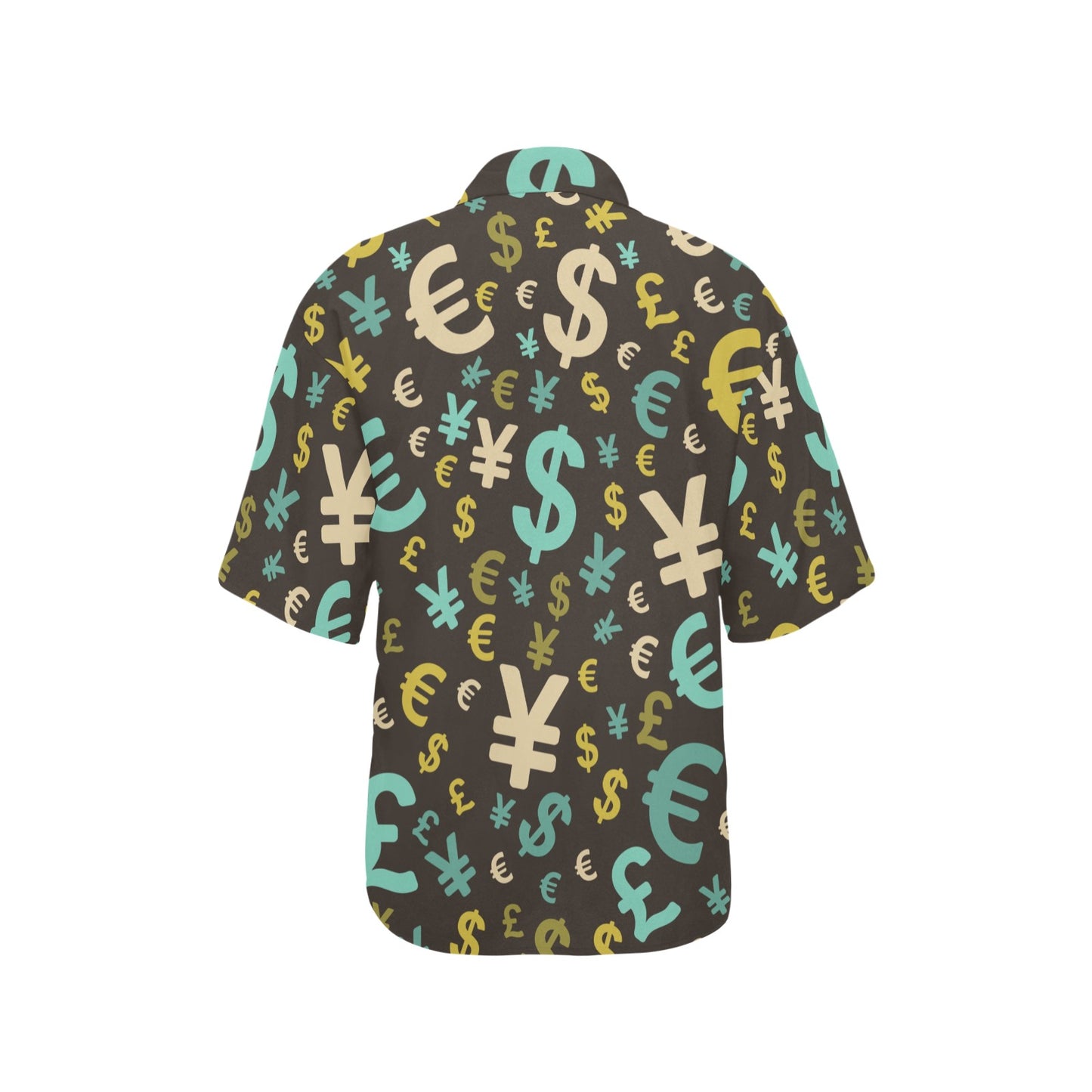 Money Pattern Print Design 01 Women's Hawaiian Shirt