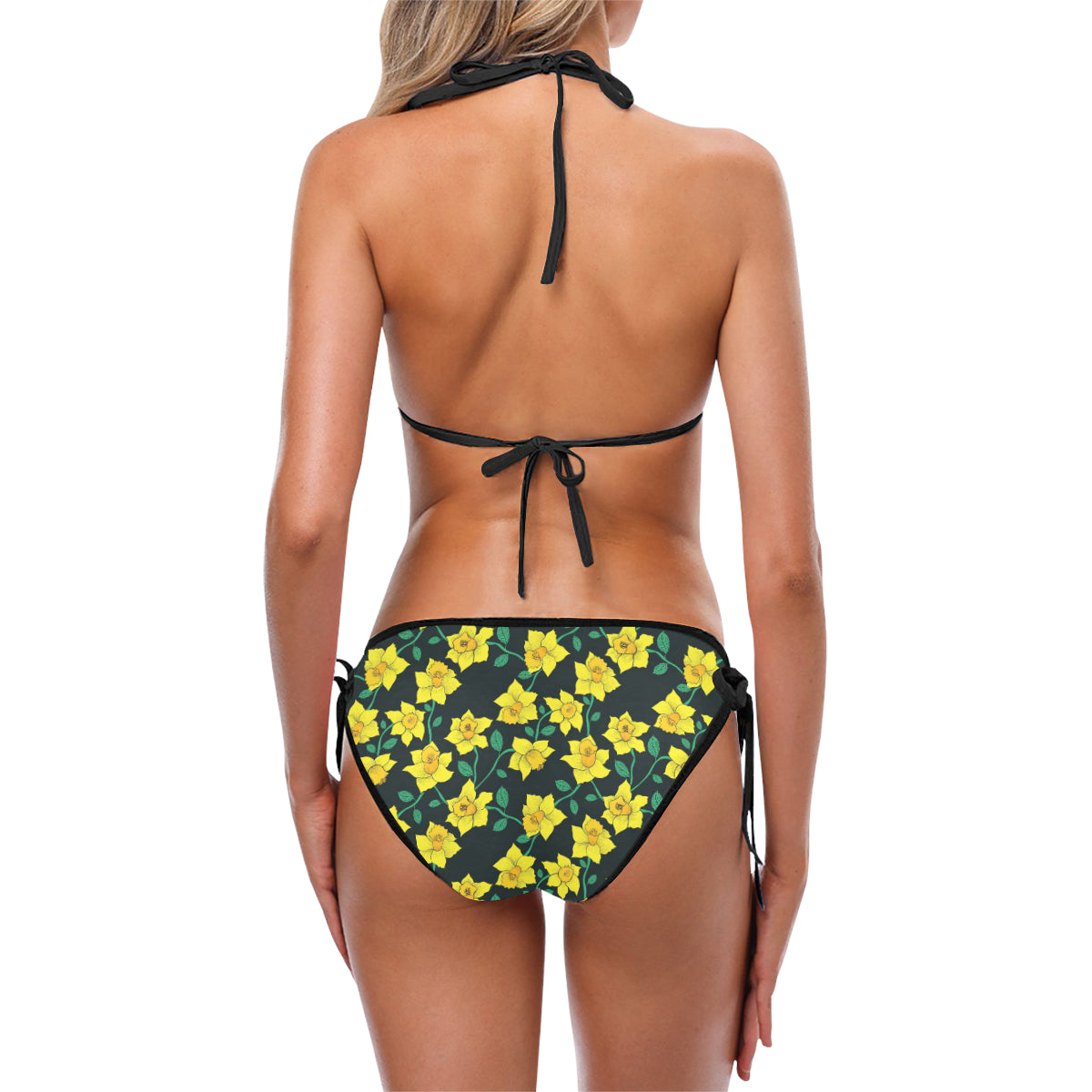 Daffodils Pattern Print Design DF03 Bikini