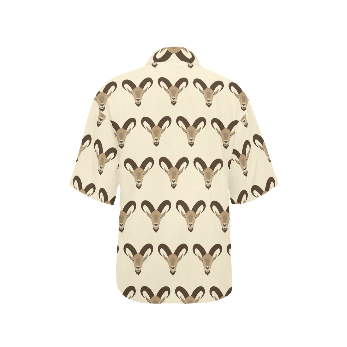Goat Pattern Print Design 01 Women's Hawaiian Shirt