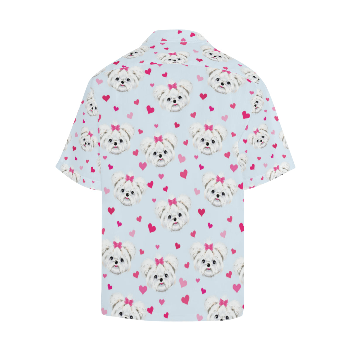 Maltese Pattern Print Design 03 Men's Hawaiian Shirt