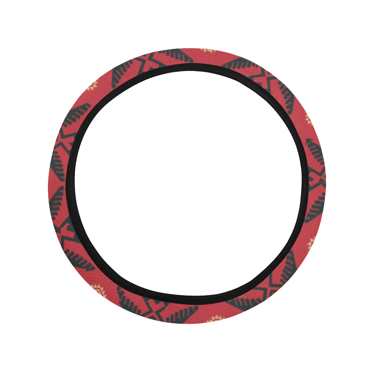 Eagles Native American Design Steering Wheel Cover with Elastic Edge