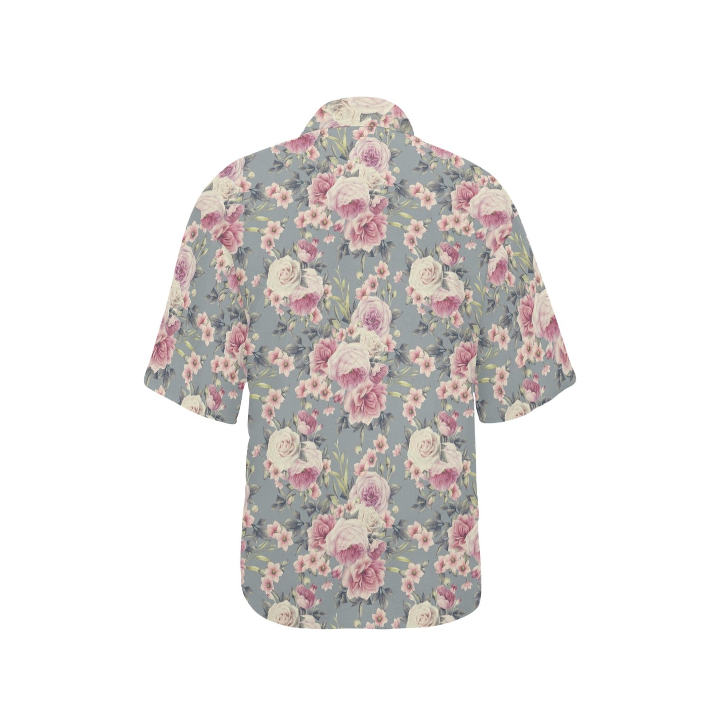 Peony Pattern Print Design PE05 Women's Hawaiian Shirt
