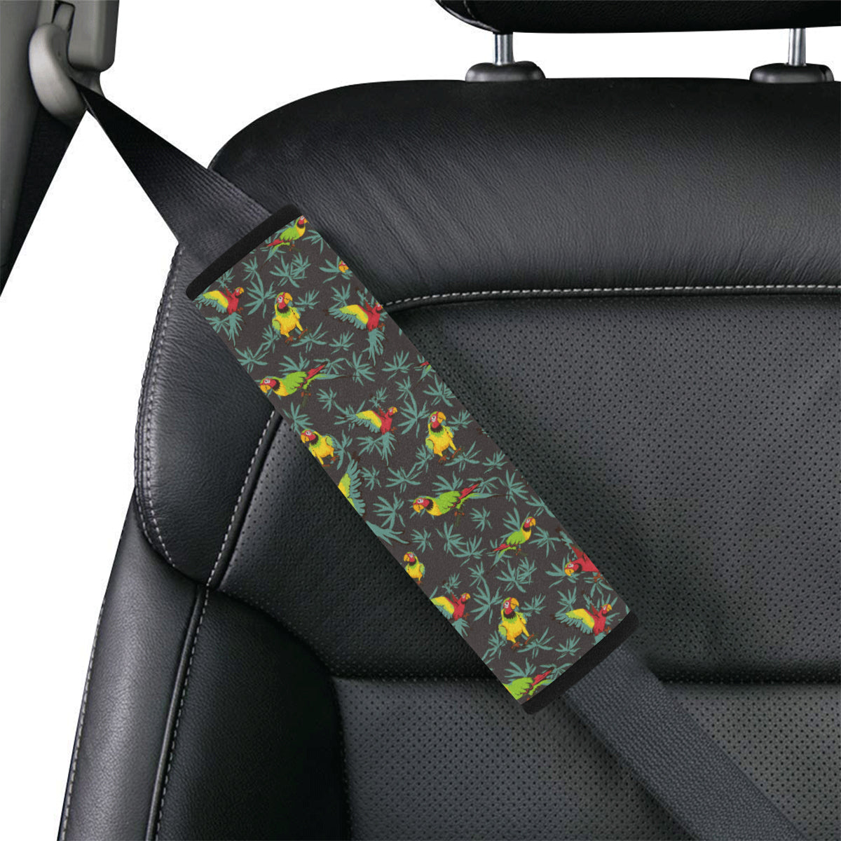 Parrot Themed Print Car Seat Belt Cover