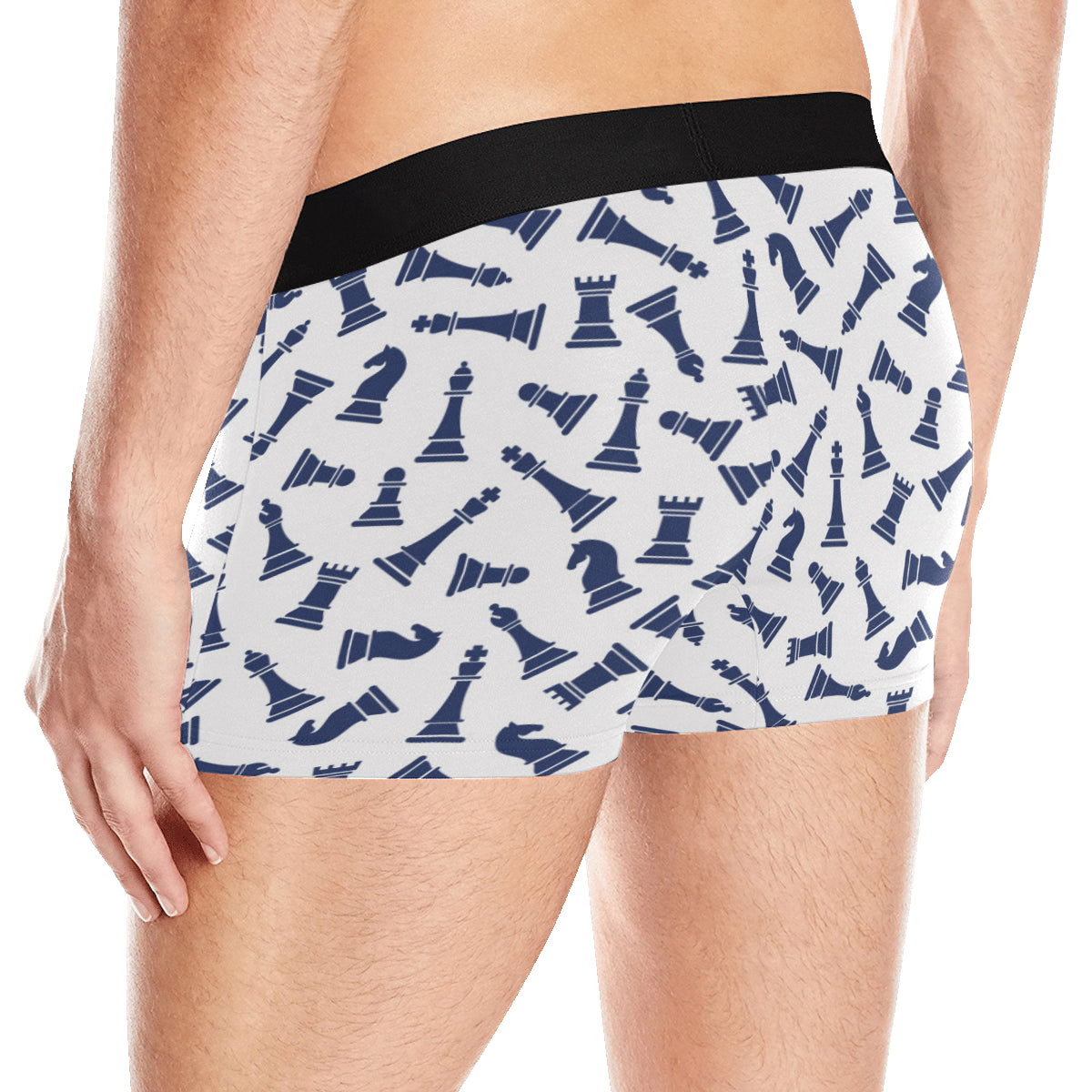 Chess Pattern Print Design 03 Men's Boxer Briefs
