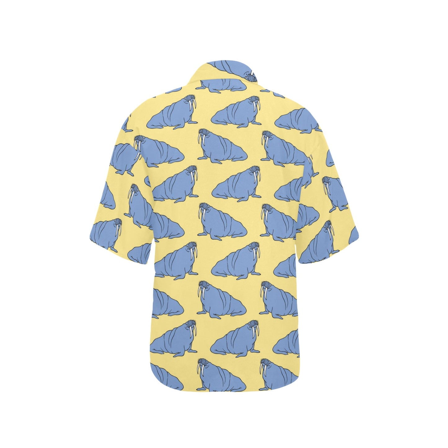Walrus Pattern Print Design 02 Women's Hawaiian Shirt