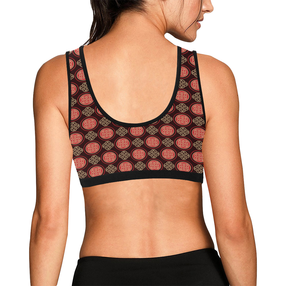 Celtic Pattern Print Design 02 Sports Bra