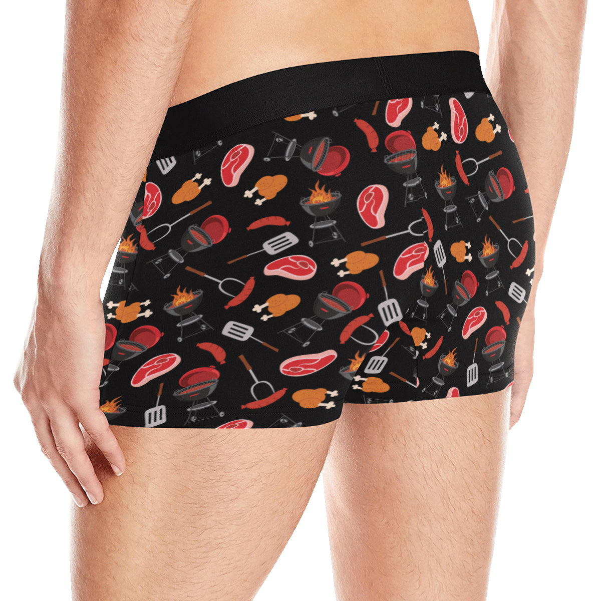 Barbecue Pattern Print Design 04 Men's Boxer Briefs