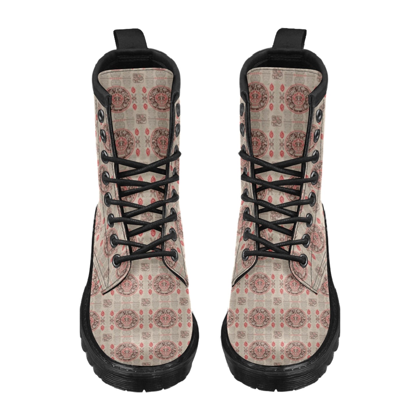 Calendar Aztec Print Pattern Women's Boots