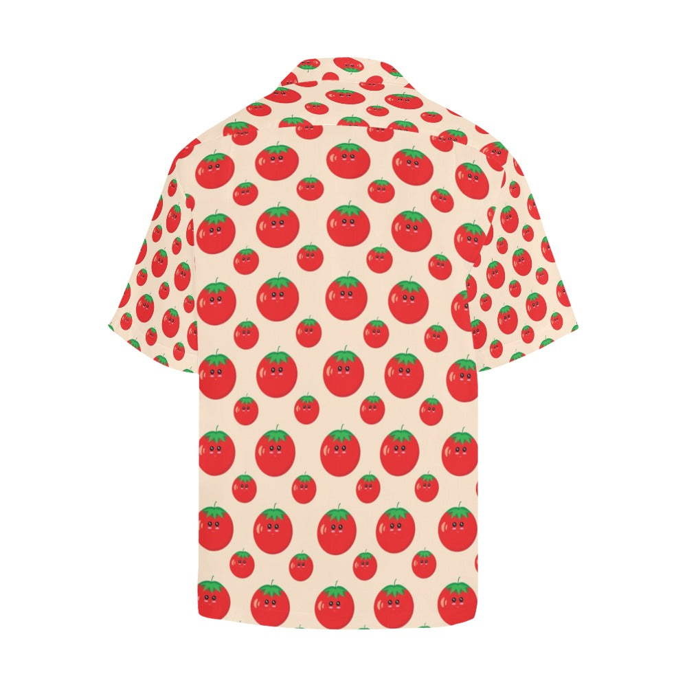 Tomato Print Design LKS308 Men's Hawaiian Shirt