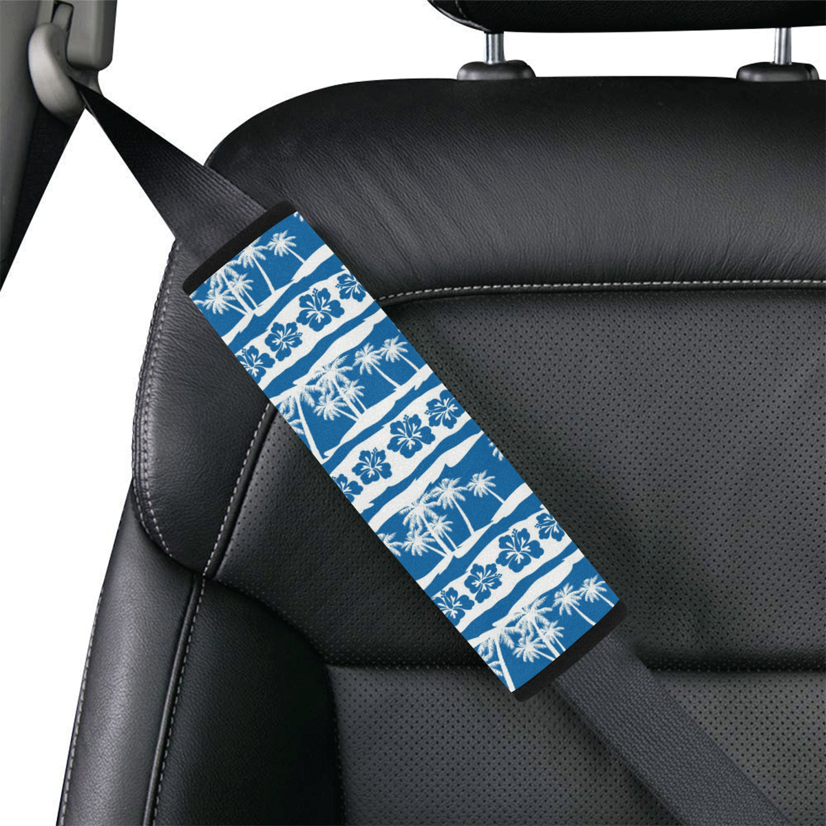 Hawaiian Themed Pattern Print Design H021 Car Seat Belt Cover