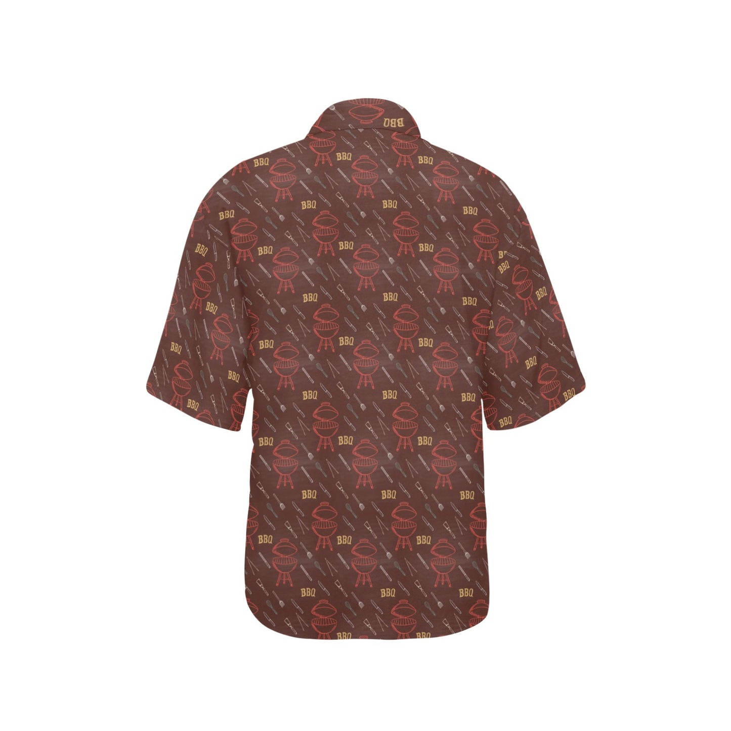 Barbecue Pattern Print Design 01 Women's Hawaiian Shirt