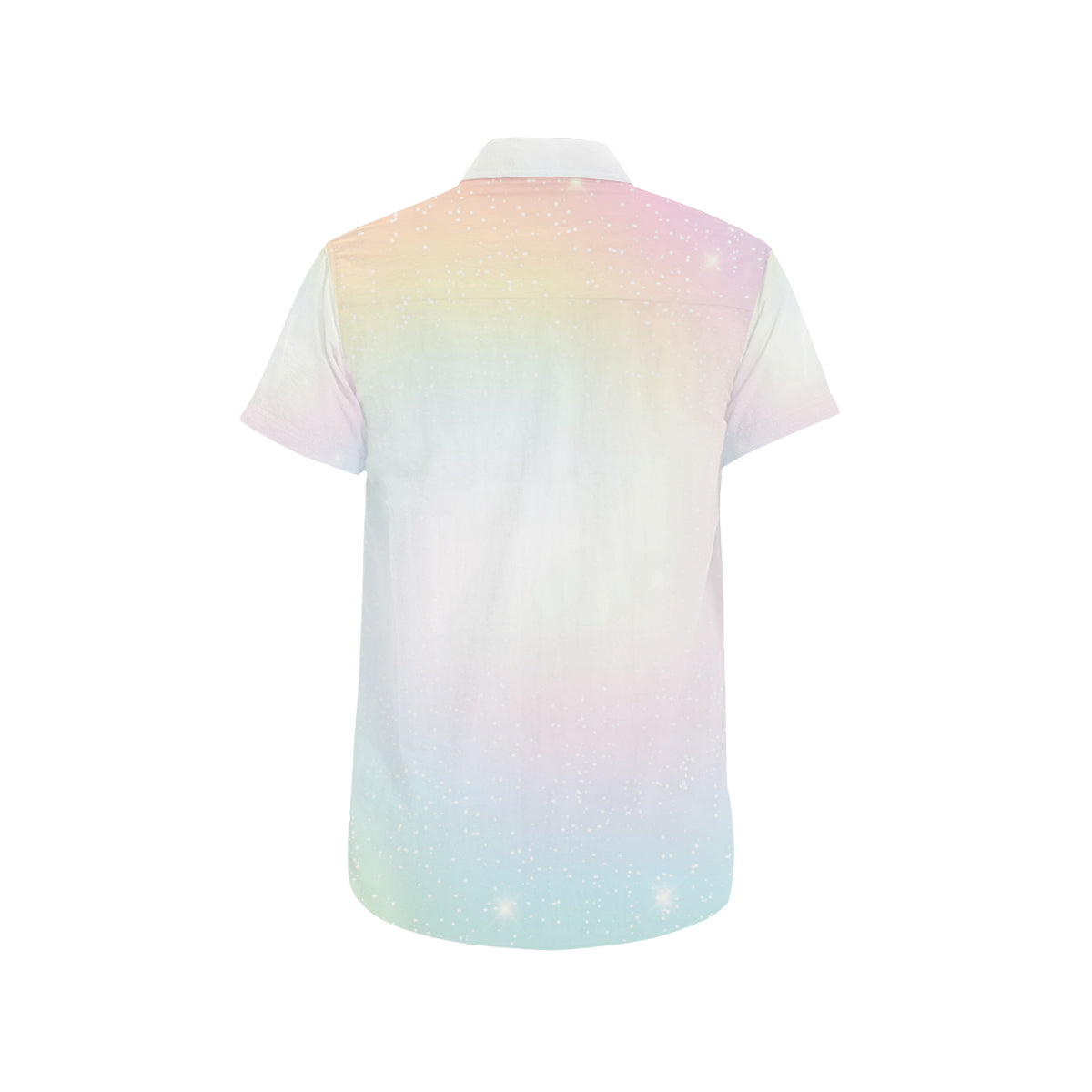 Nebula Pattern Print Design A02 Men's Short Sleeve Button Up Shirt