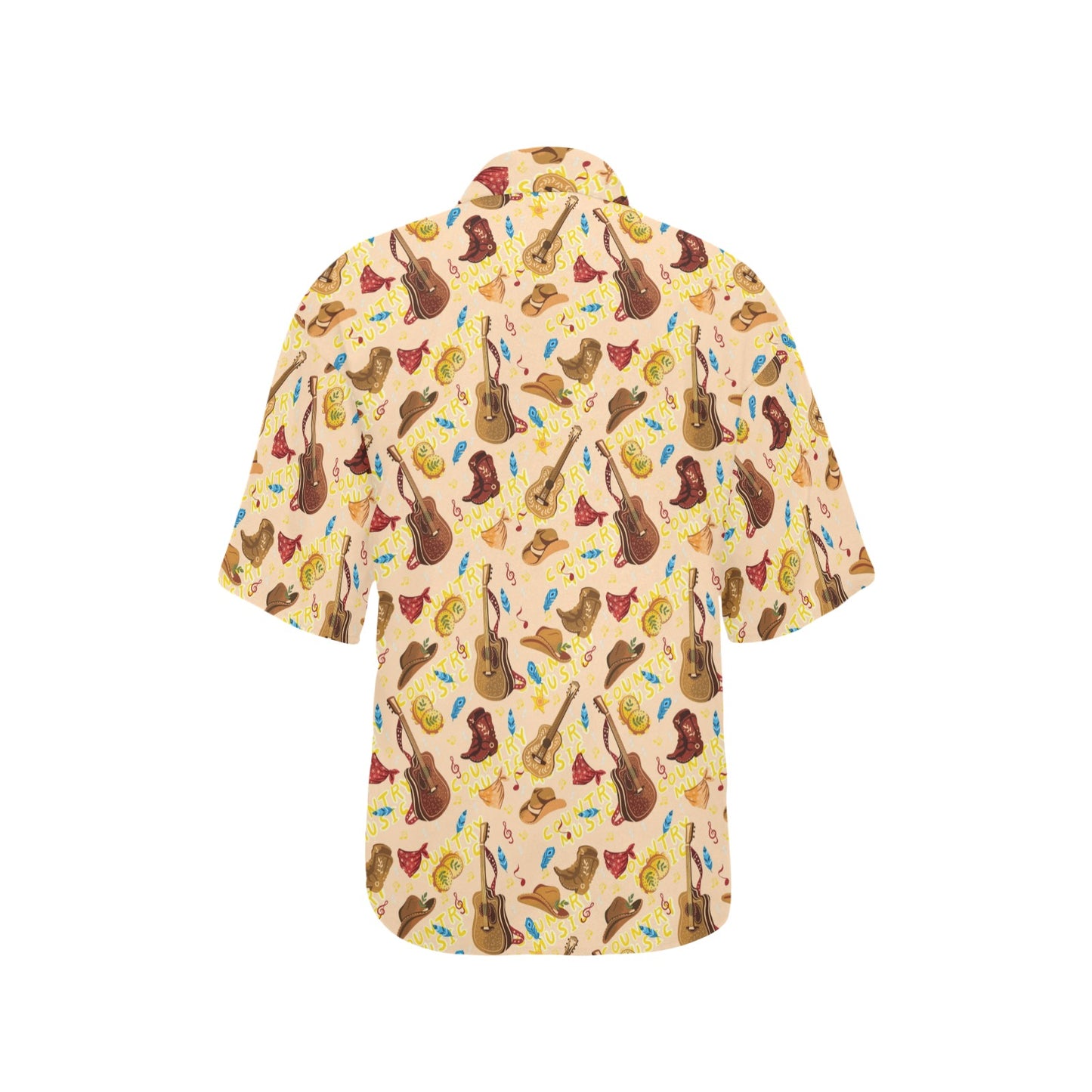 Western Lifestyle Print Design LKS303 Women's Hawaiian Shirt