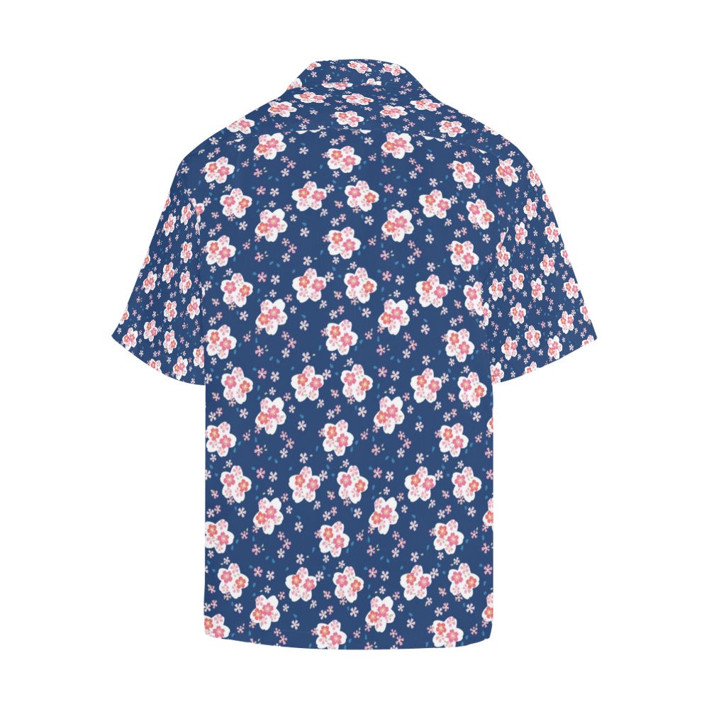 Sakura Print Design LKS306 Men's Hawaiian Shirt