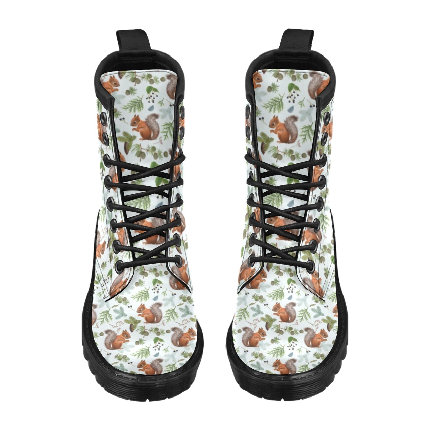 Squirrel Print Design LKS308 Women's Boots