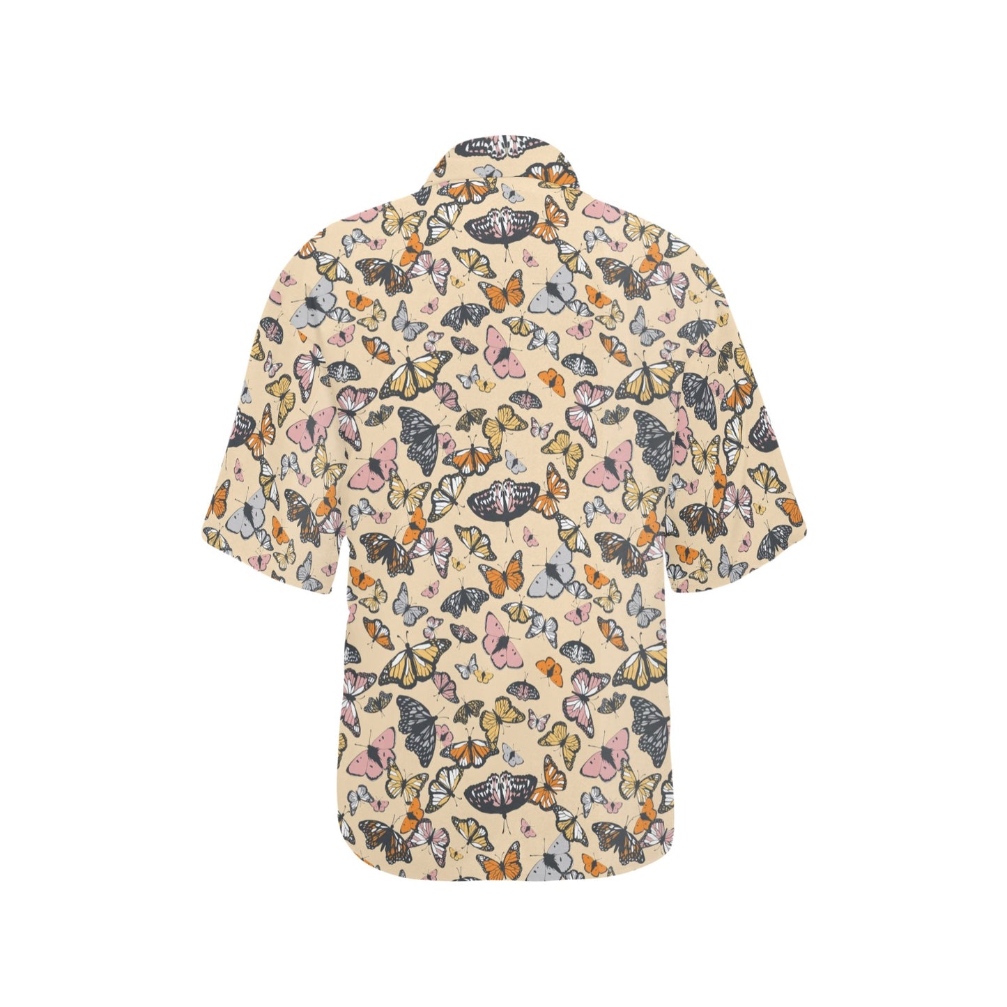 Butterfly Pattern Print Design 04 Women's Hawaiian Shirt