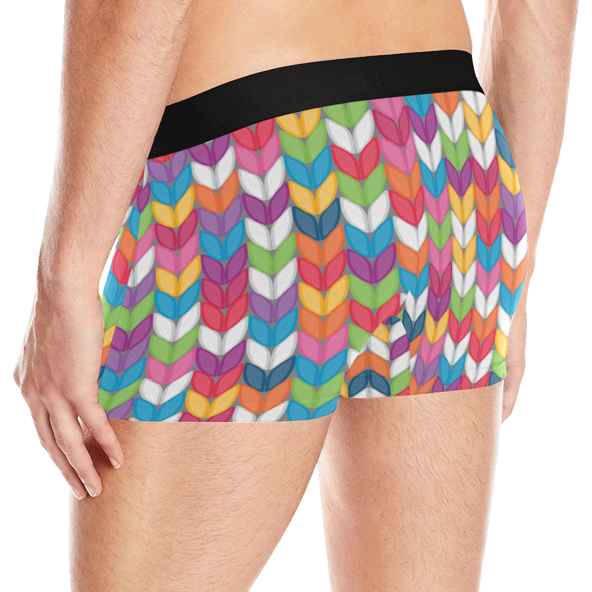 Knit Pattern Print Design 01 Men's Boxer Briefs