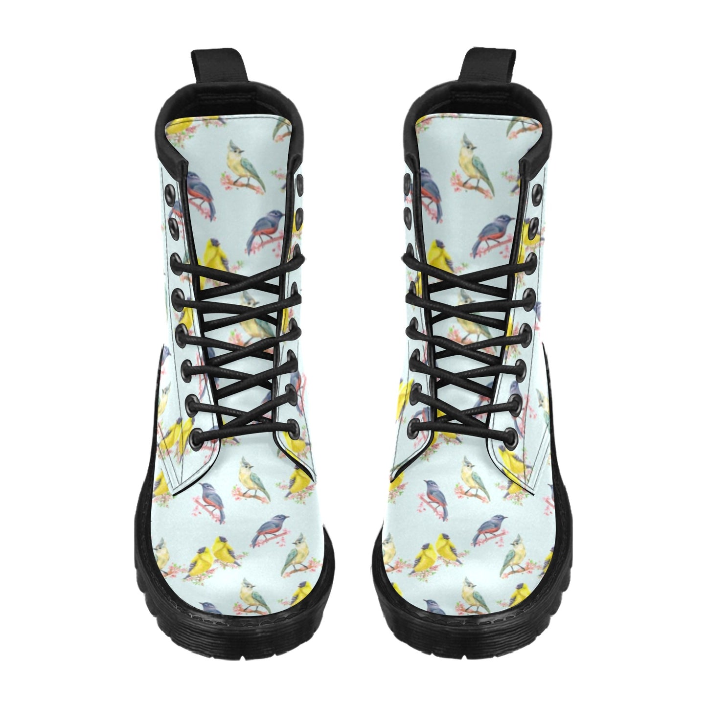 Bird Sweet Themed Print Pattern Women's Boots