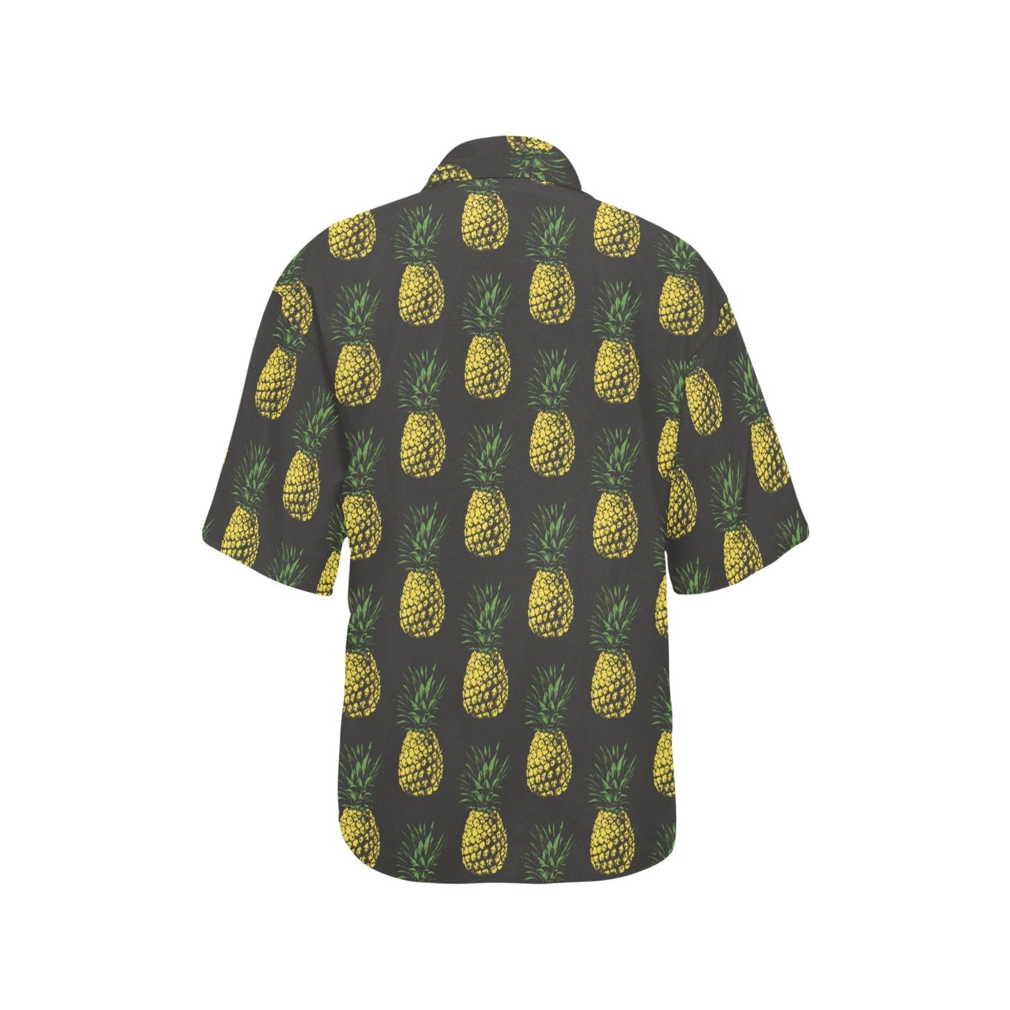 Gold Pineapple Women's Hawaiian Shirt