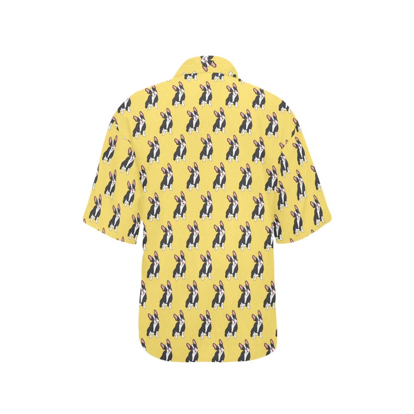 Boston Terrier Pattern Print Design 06 Women's Hawaiian Shirt