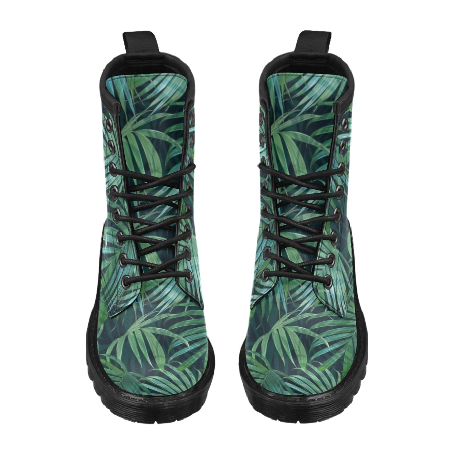 Tropical Flower Pattern Print Design TF011 Women's Boots