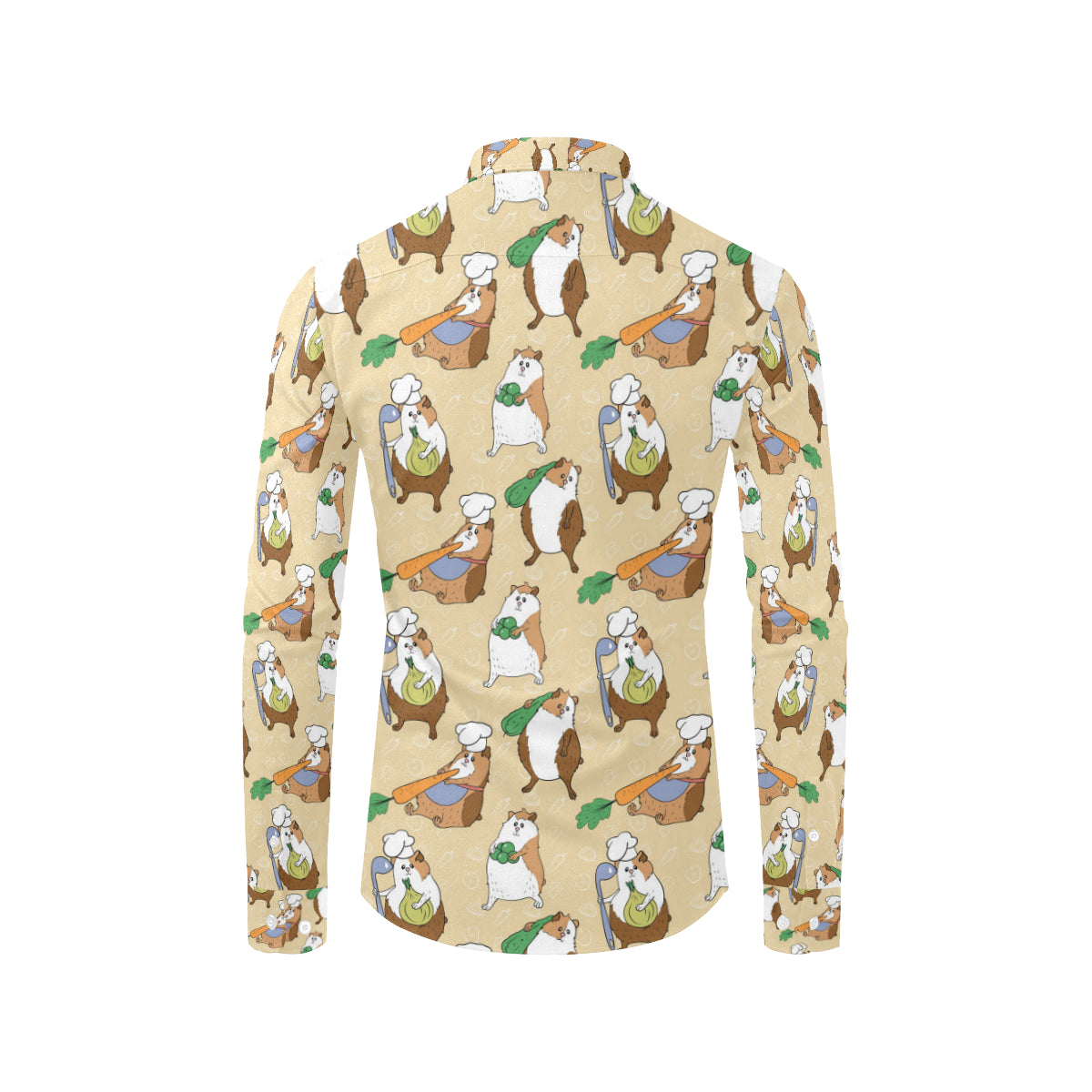 Guinea Pig Pattern Print Design 03 Men's Long Sleeve Shirt