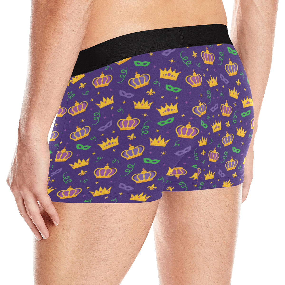 Mardi Gras Pattern Print Design 03 Men's Boxer Briefs