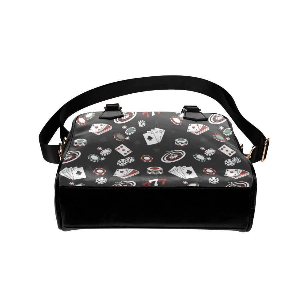Casino Pattern Print Design 02 Shoulder Handbag