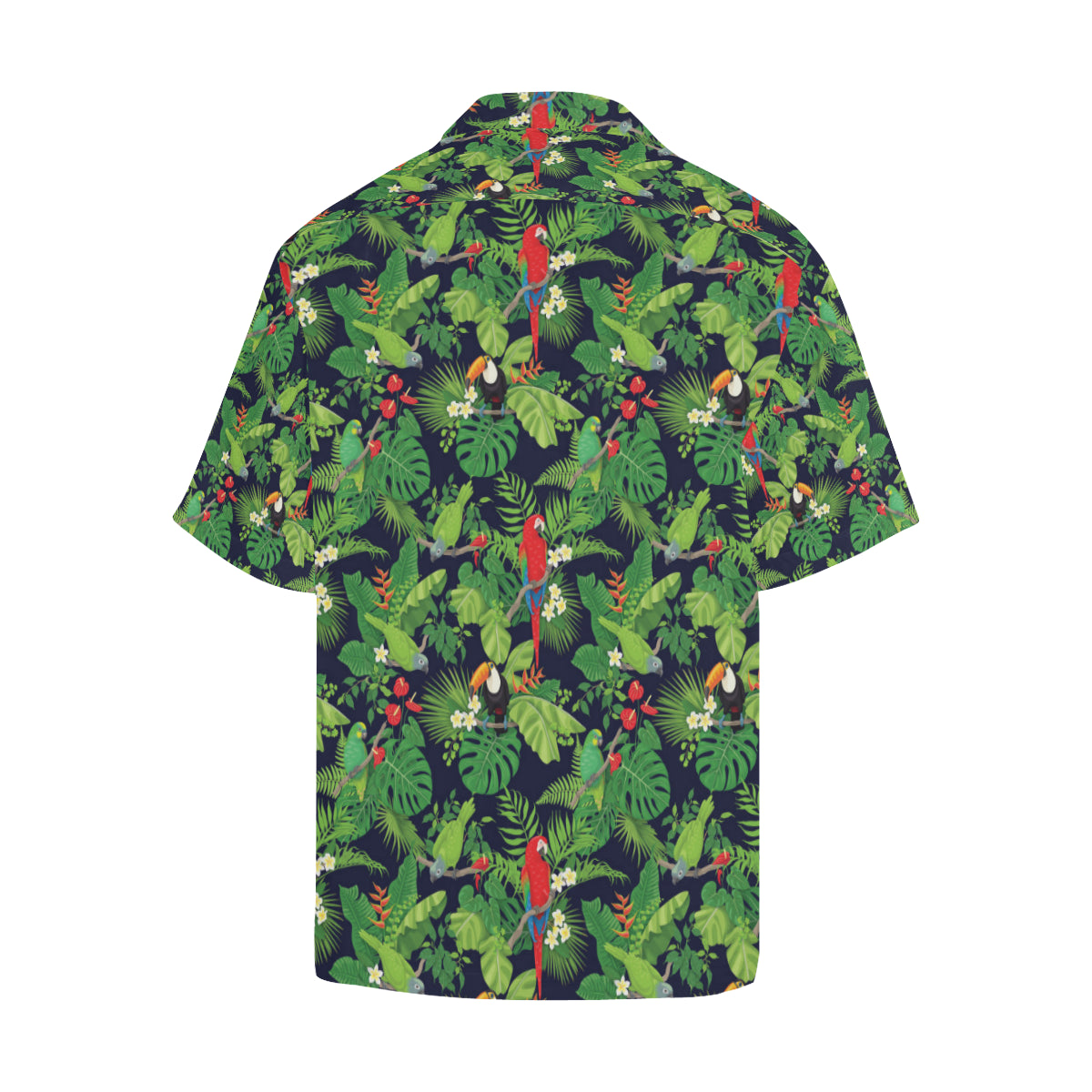 Rainforest Parrot Pattern Print Design A03 Men's Hawaiian Shirt