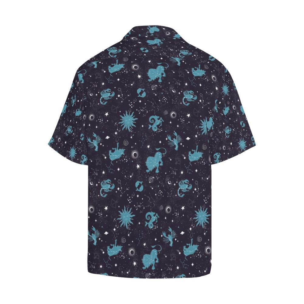 Zodiac Print Design LKS303 Men's Hawaiian Shirt