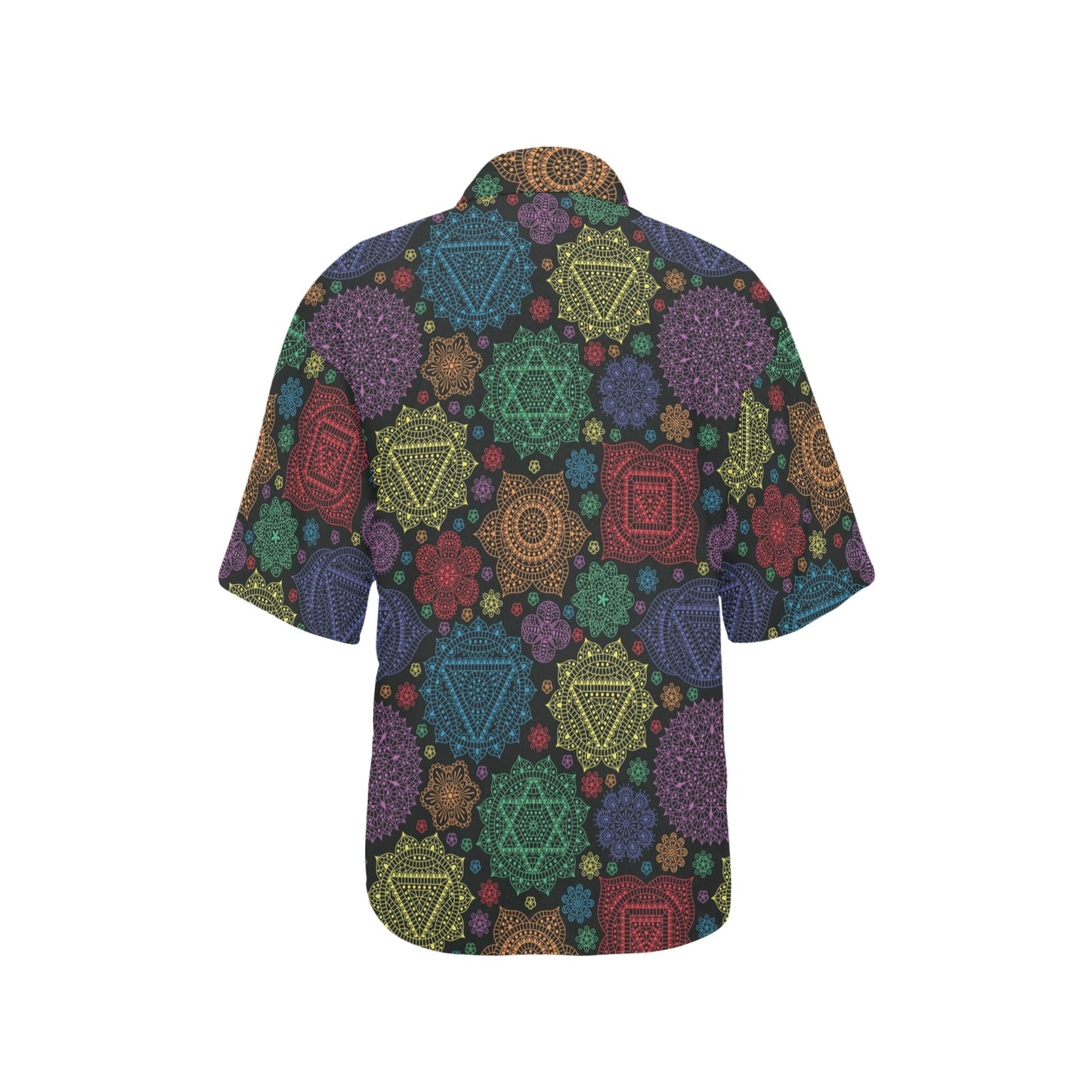 Chakra Mandala Print Pattern Women's Hawaiian Shirt