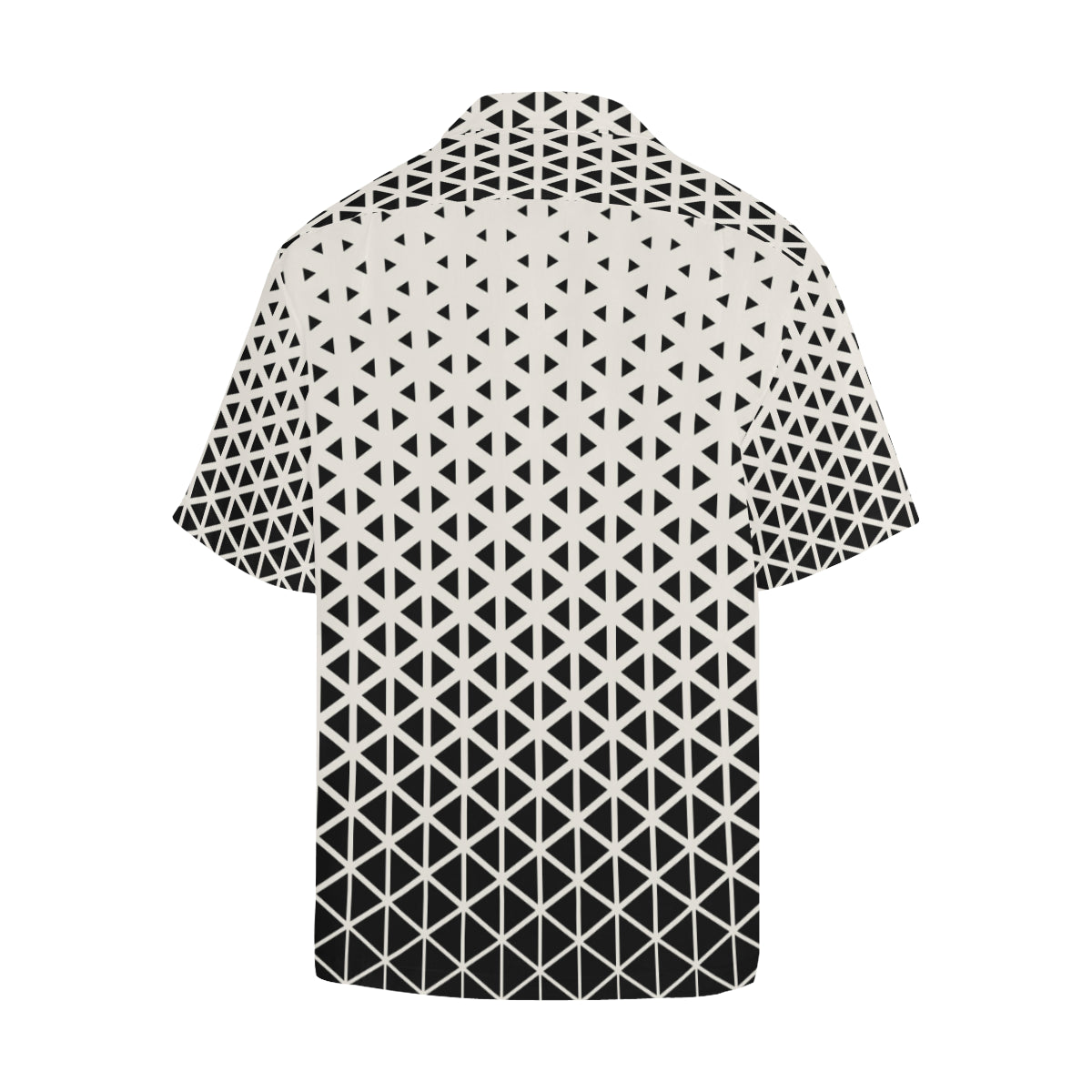 Geometric Black White Pattern Print Design 03 Men's Hawaiian Shirt