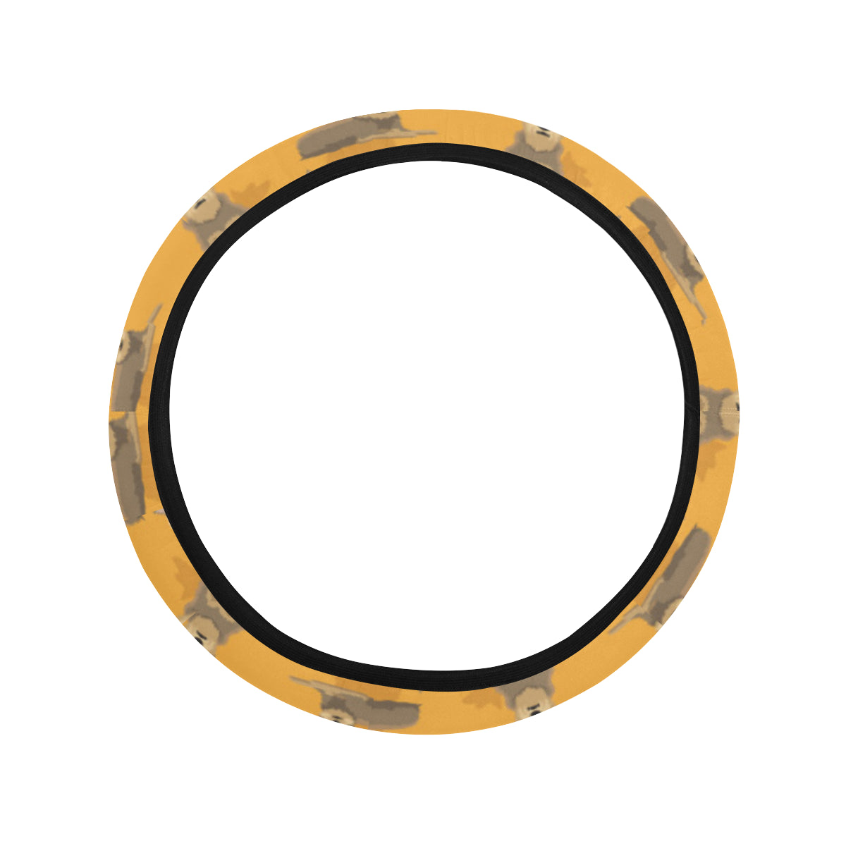 Berger Picard Pattern Print Design 01 Steering Wheel Cover with Elastic Edge