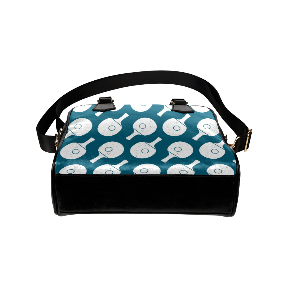Ping Pong Pattern Print Design A02 Shoulder Handbag