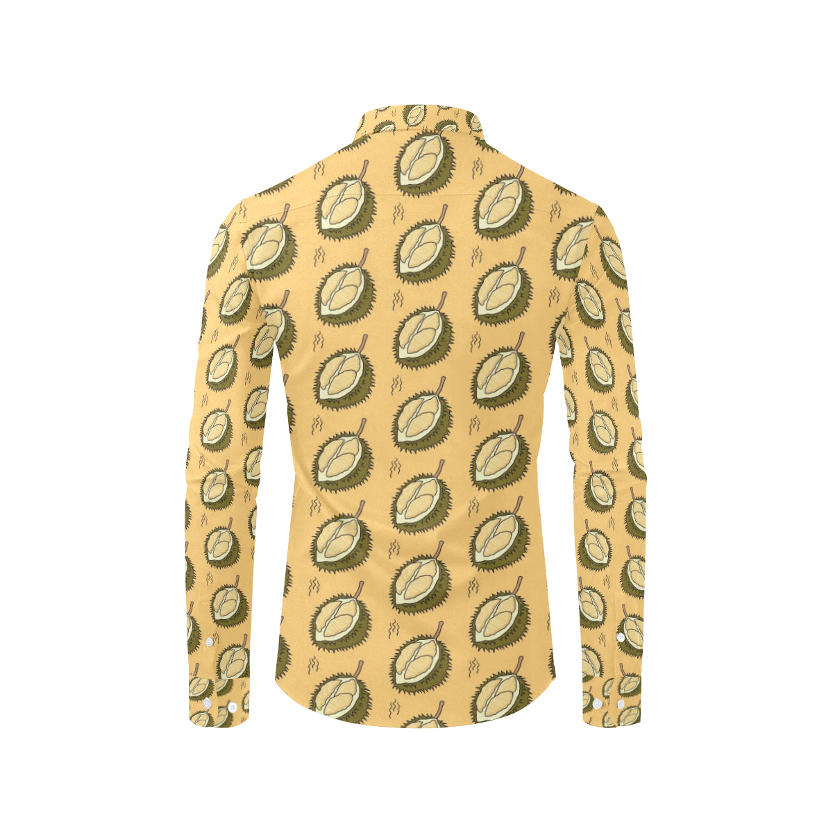 Durian Pattern Print Design DR02 Men's Long Sleeve Shirt