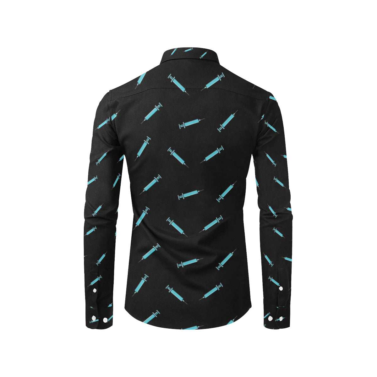Phlebotomist Pattern Print Design A04 Men's Long Sleeve Shirt