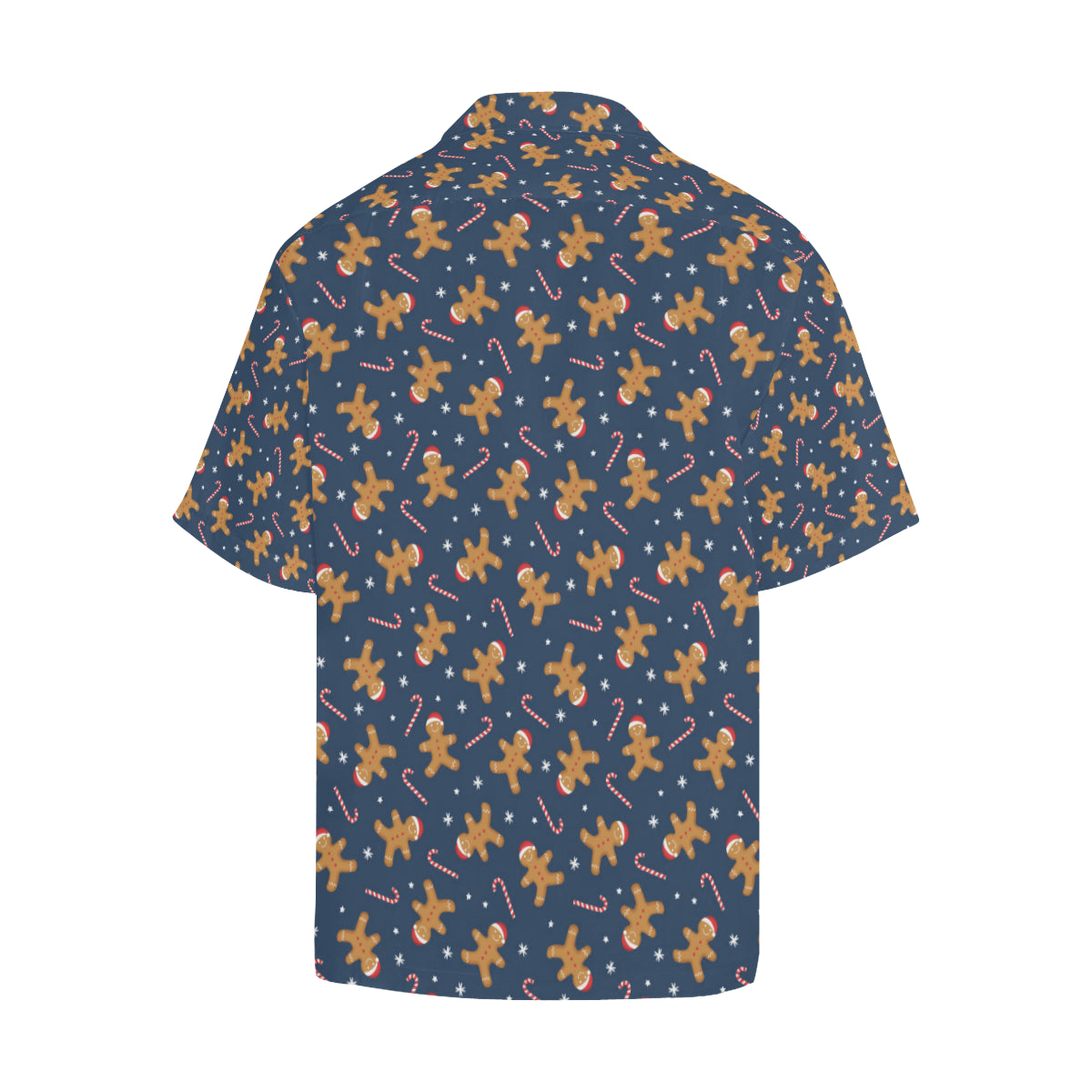 Gingerbread Pattern Print Design 01 Men's Hawaiian Shirt