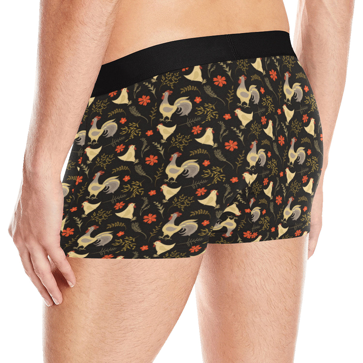 Chicken Pattern Print Design 04 Men's Boxer Briefs