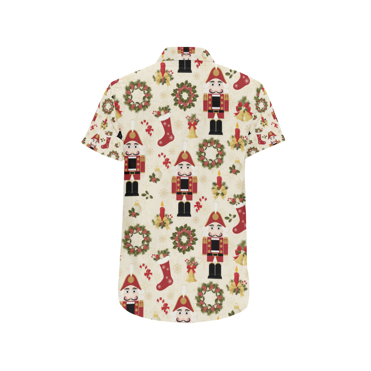 Nutcracker Pattern Print Design A01 Men's Short Sleeve Button Up Shirt