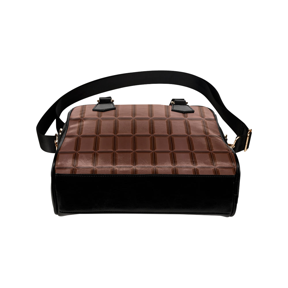 Chocolate Pattern Print Design 03 Shoulder Handbag