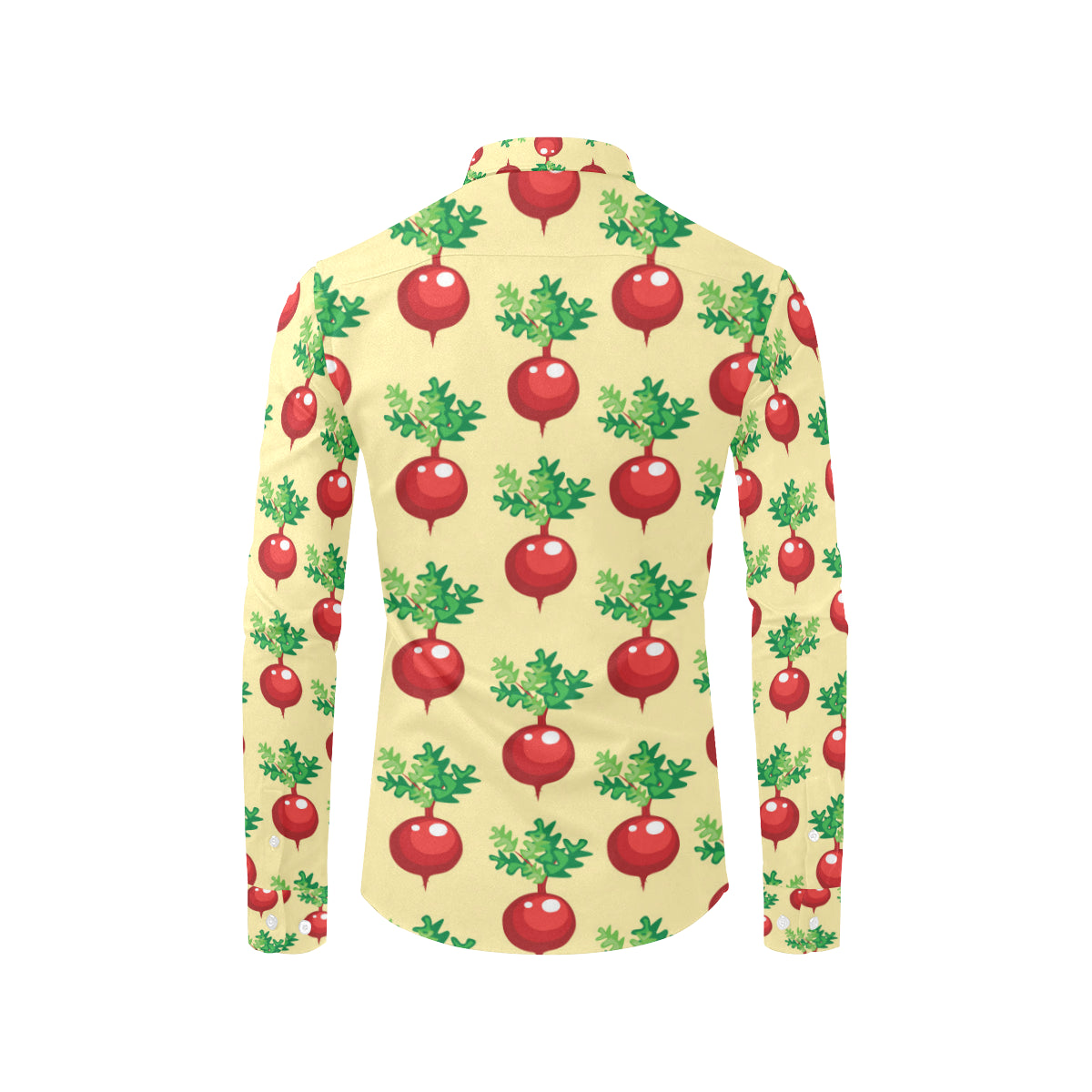 Radish Pattern Print Design A02 Men's Long Sleeve Shirt